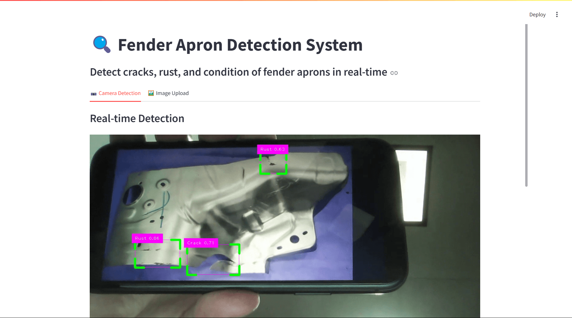 AI Defect Detection (Fender Apron)