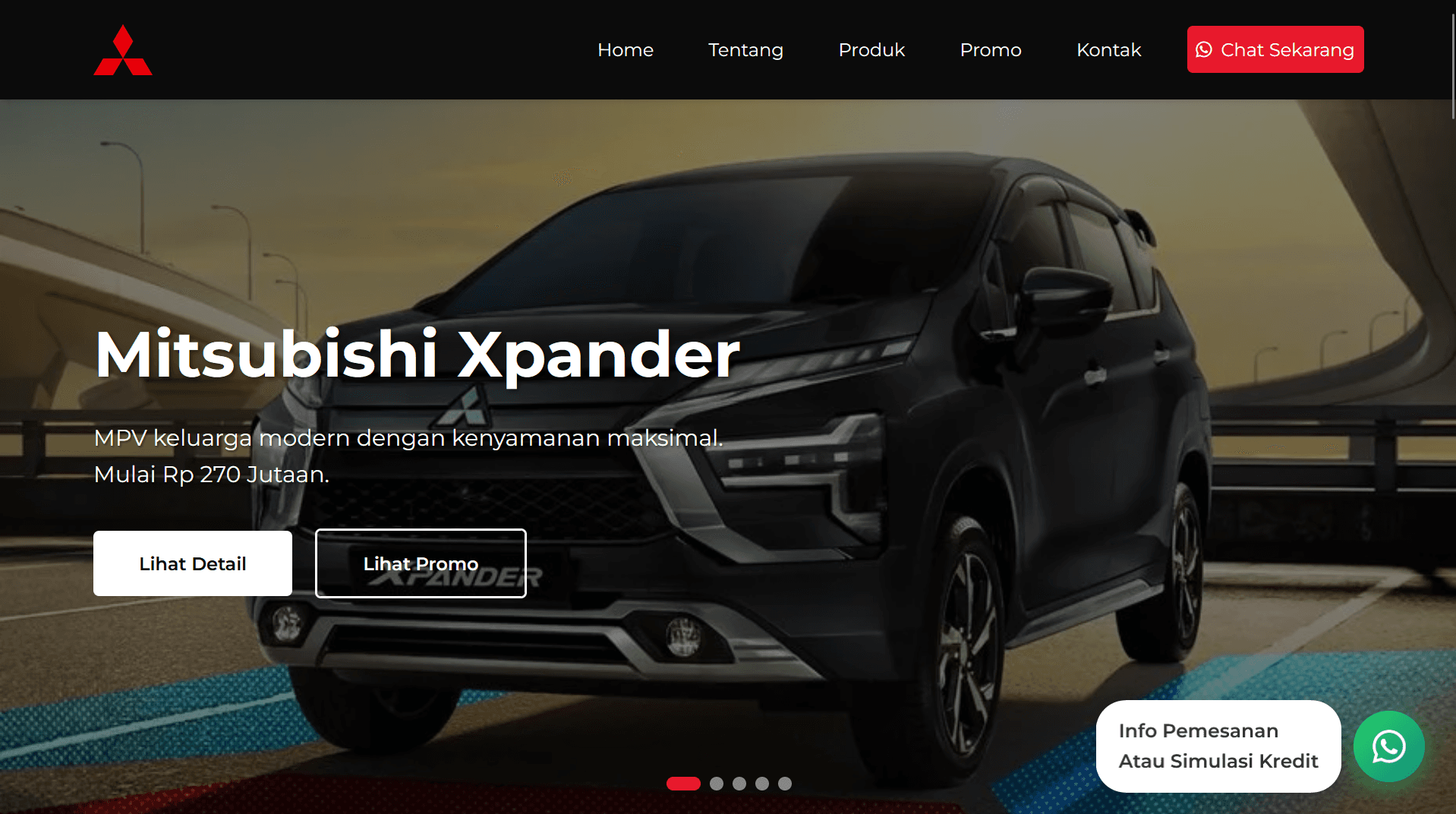 Mitsubishi Dealership Landing